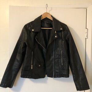 Black Leather Jacket for Women